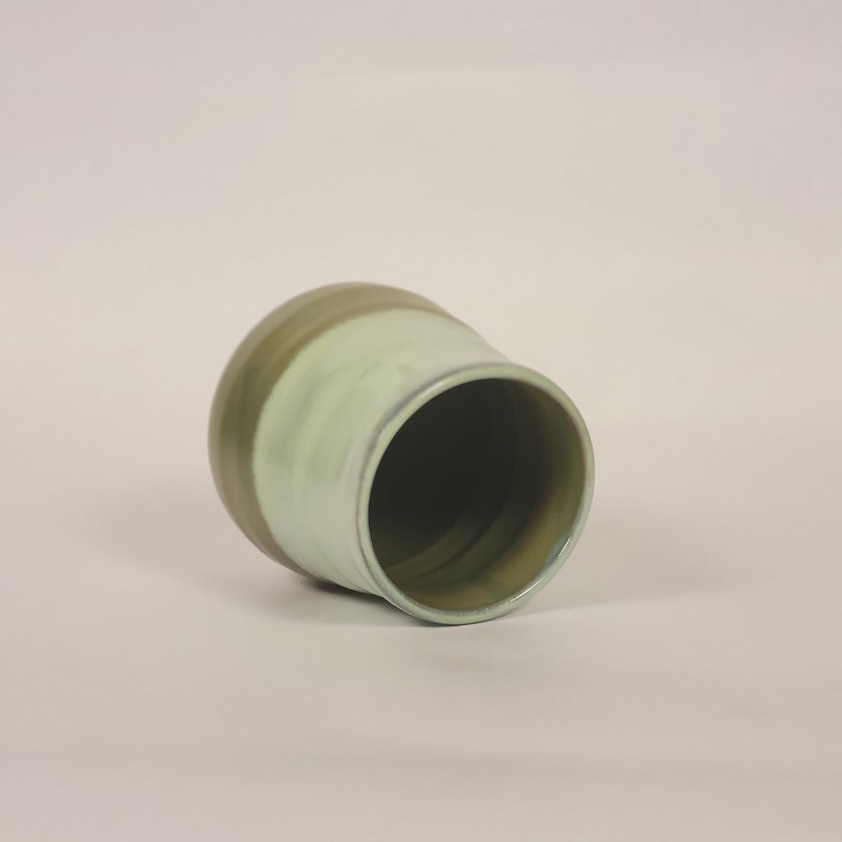 Green Two-Toned Cup