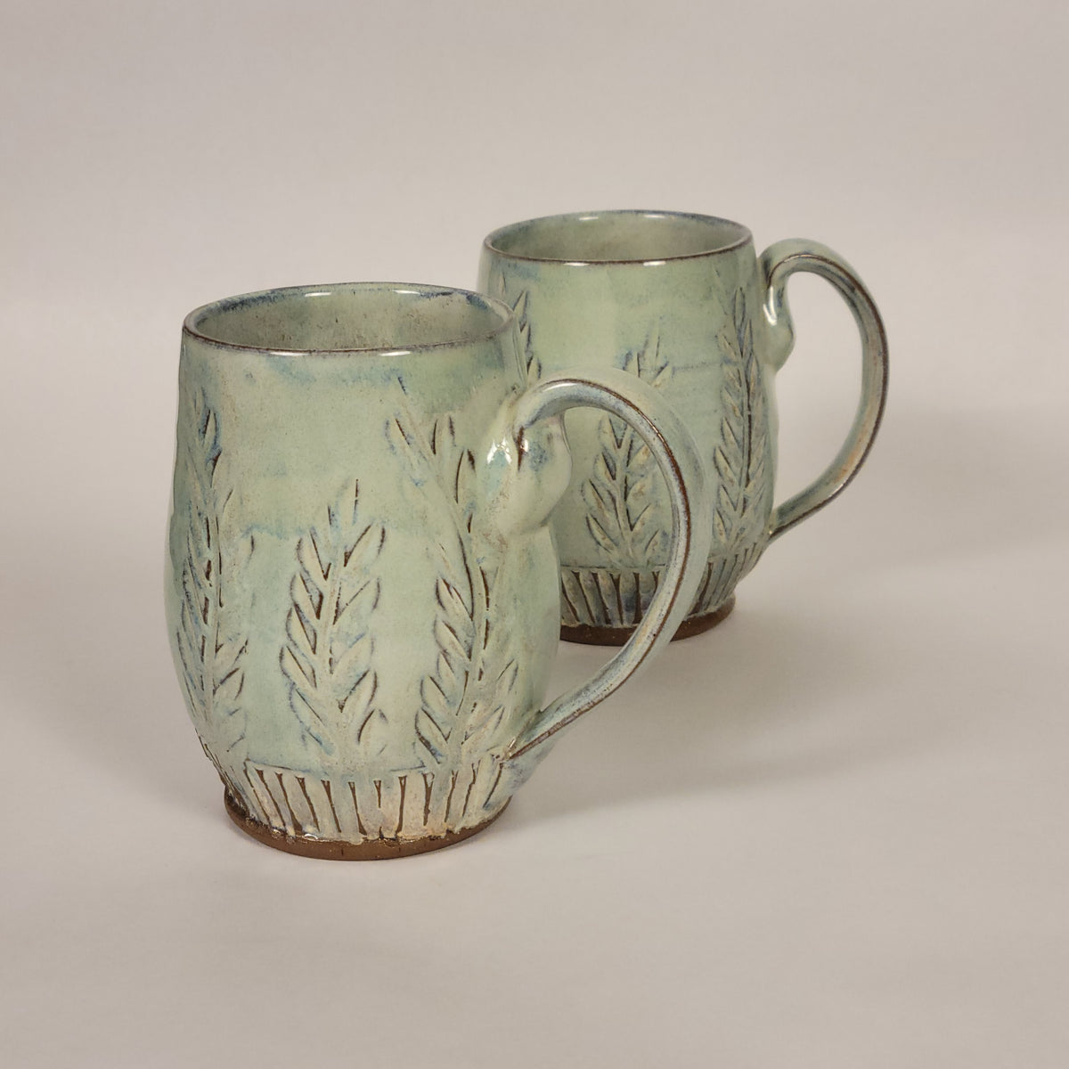 Sage and Blue Glazed Mug