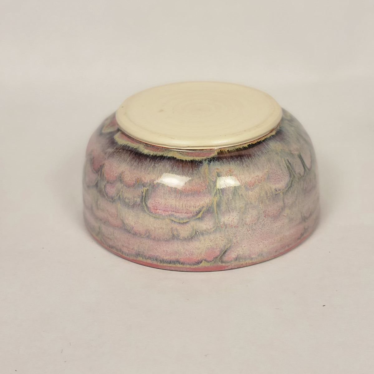Pink, Cream, and Blue Bowl