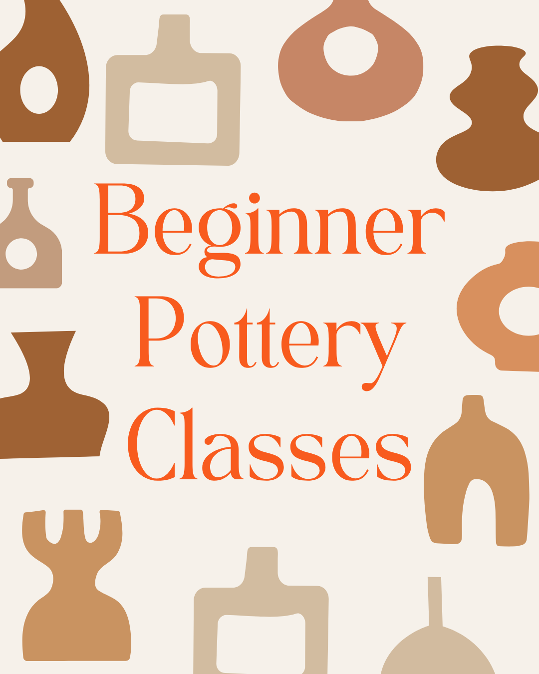 SUMMER Beginner Pottery Wheel Throwing Course