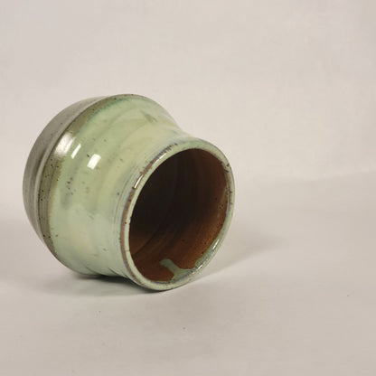 Green Two-Toned Pot (with Drainage Hole)