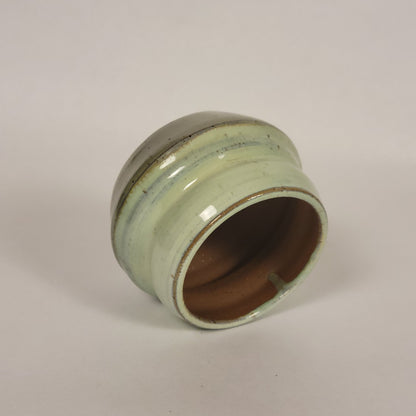 Green Two-Toned Pot (with Drainage Hole)