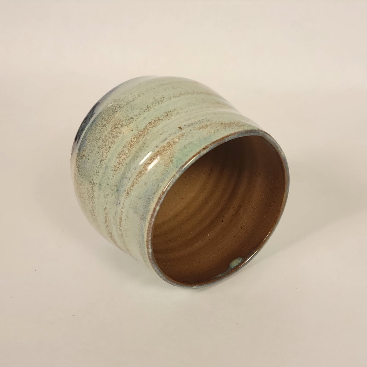 Blue Speckled Pot (With Drainage Hole)
