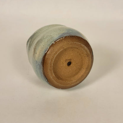 Blue Speckled Pot (With Drainage Hole)