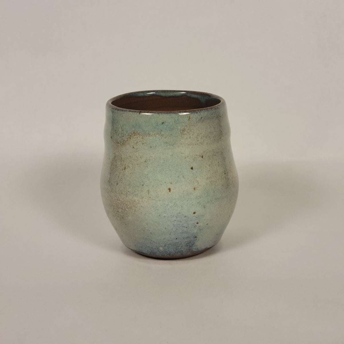 Blue Speckled Pot (With Drainage Hole)