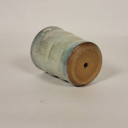 Blue Speckled Pot (With Drainage Hole)