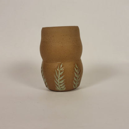 Raw Clay Small Pot (With Drainage Hole)