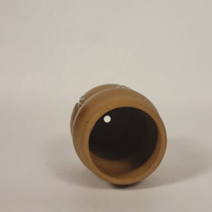 Raw Clay Small Pot (With Drainage Hole)