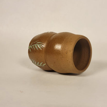 Raw Clay Small Pot (With Drainage Hole)