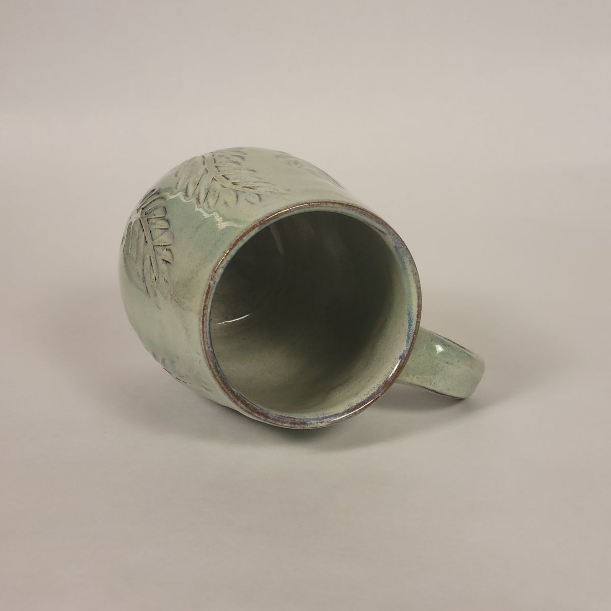 Sage and Blue Glazed Mug