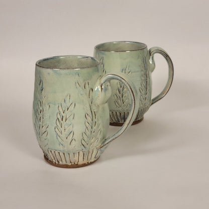 Sage and Blue Glazed Mug