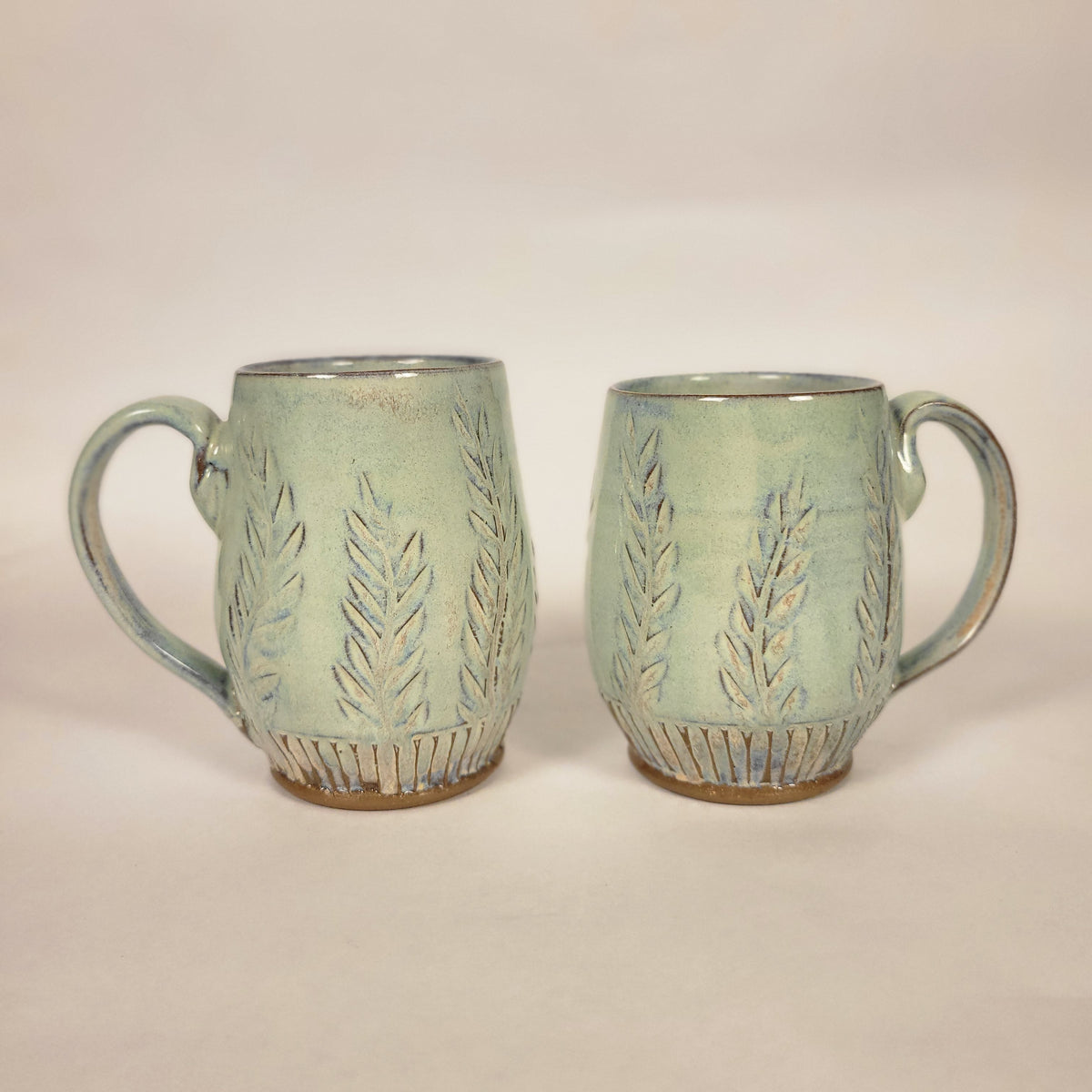 Sage and Blue Glazed Mug