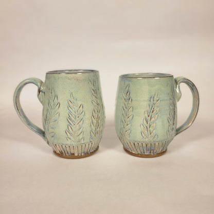 Sage and Blue Glazed Mug