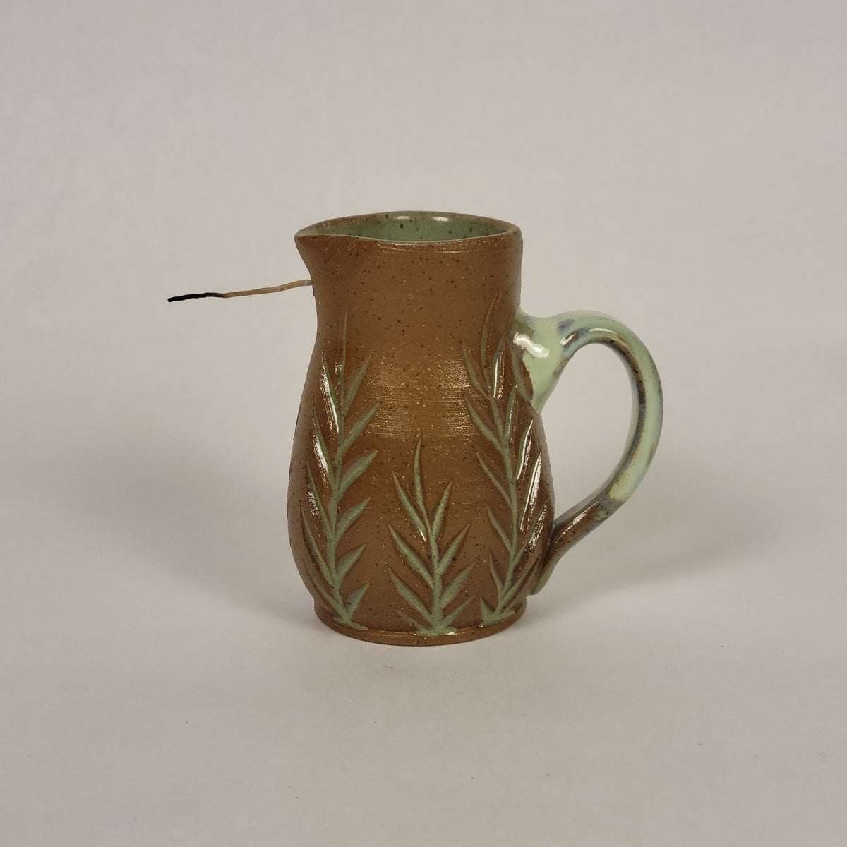 Raw clay and Sage Accents Candle Lighter