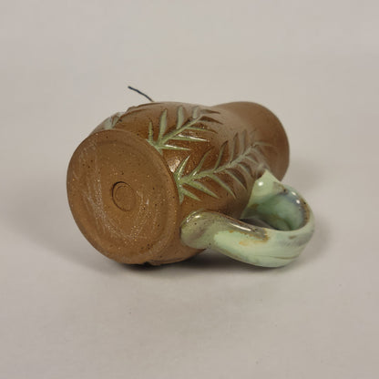 Raw clay and Sage Accents Candle Lighter