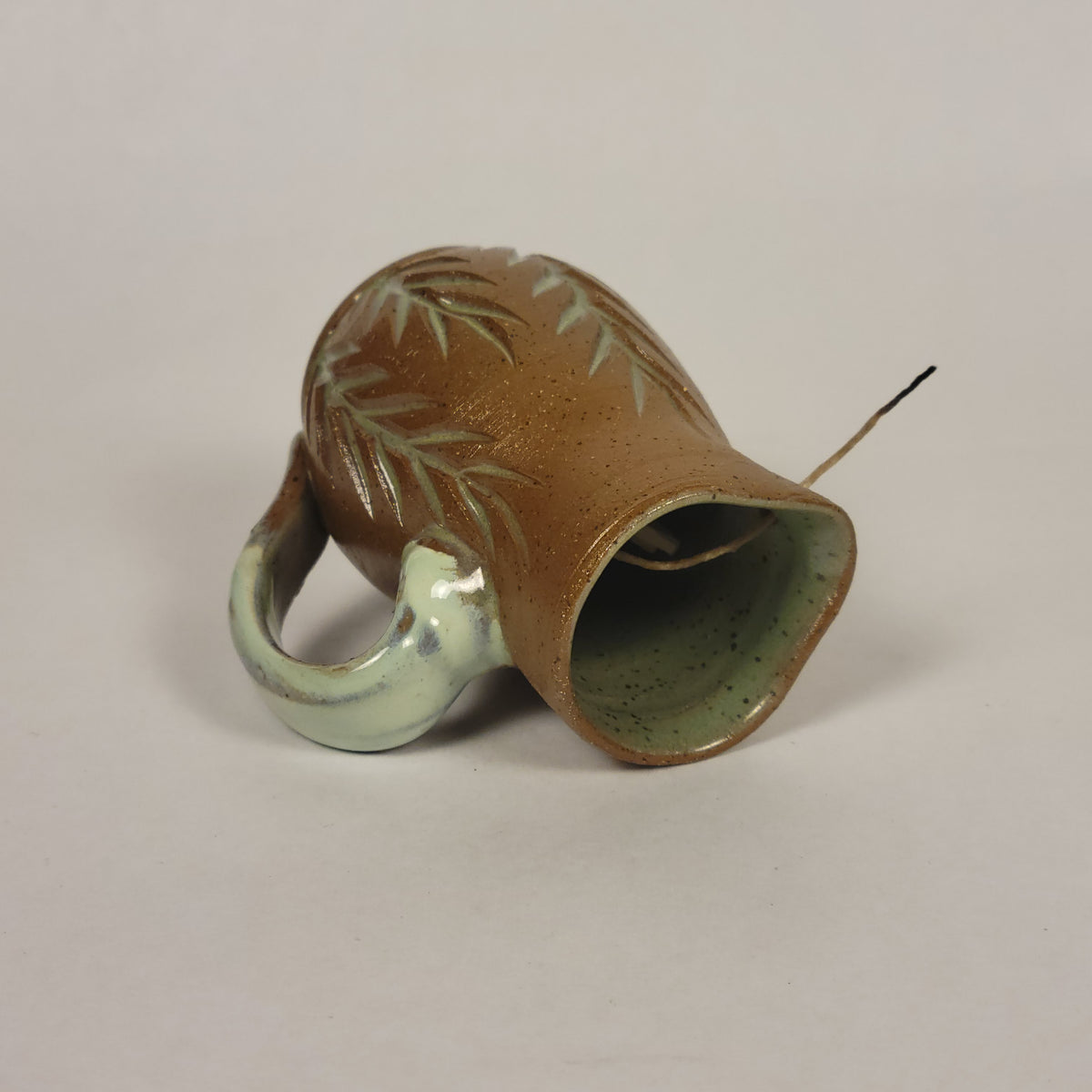 Raw clay and Sage Accents Candle Lighter