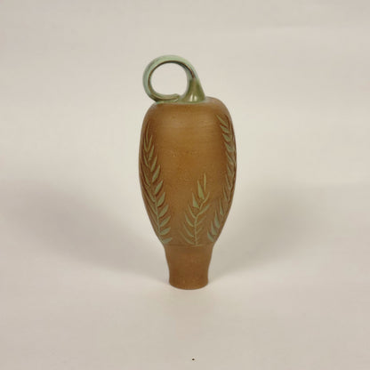 Raw clay and Sage Accent Watering Globe