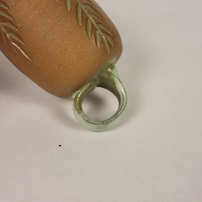 Raw clay and Sage Accent Watering Globe