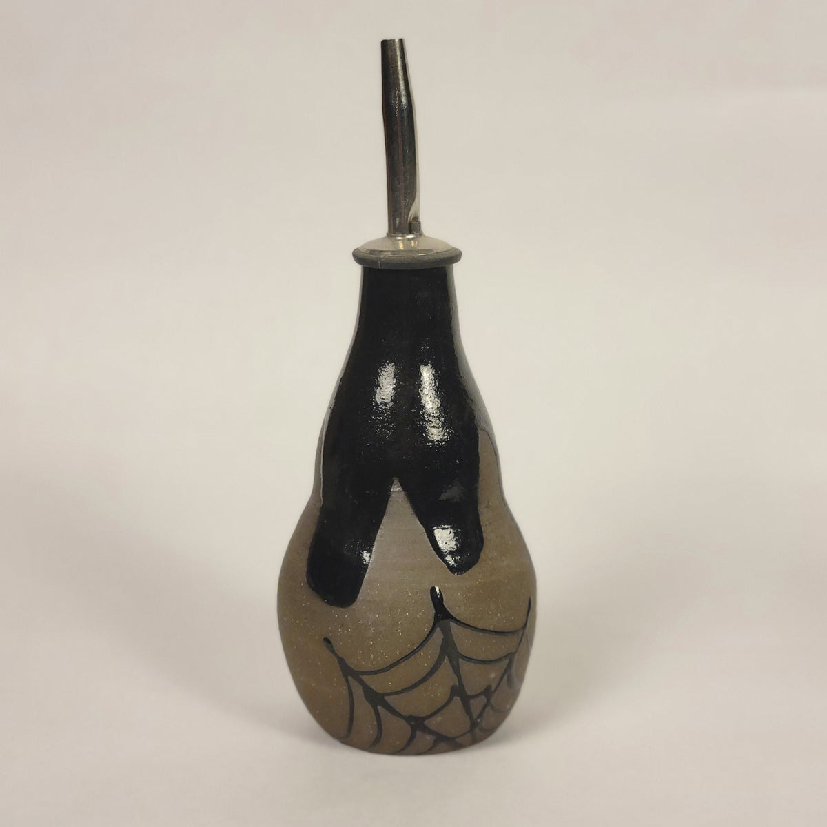 Black Glazed Oil Pourer