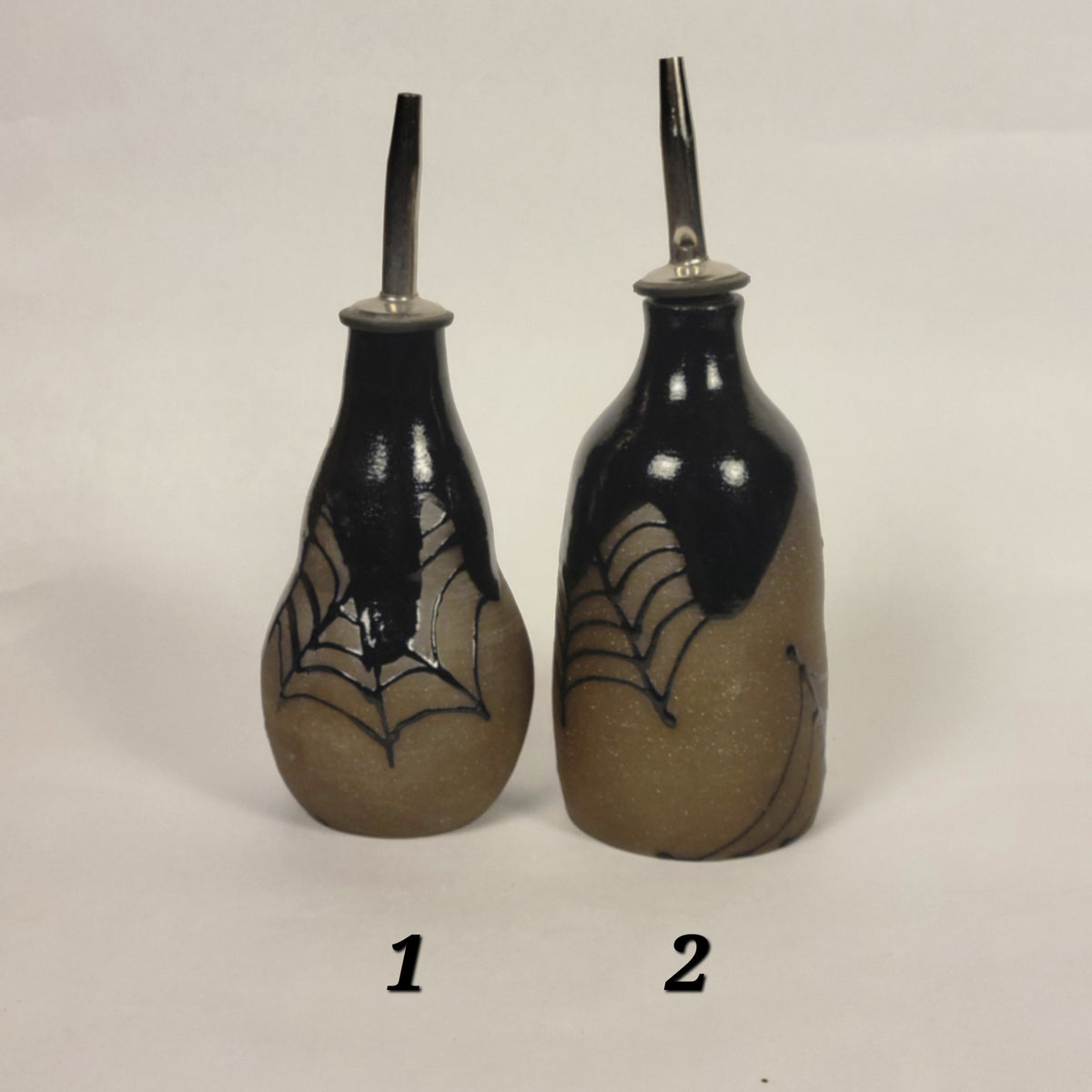 Black Glazed Oil Pourer