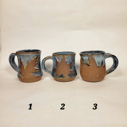 Blue Leaf Mug