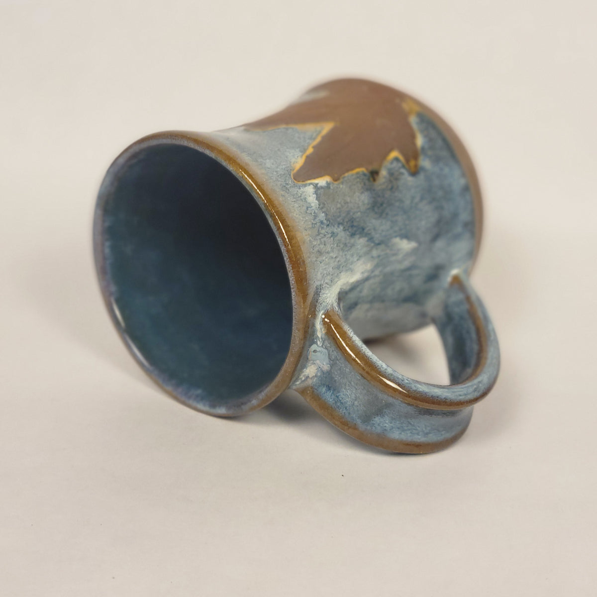 Blue Leaf Mug