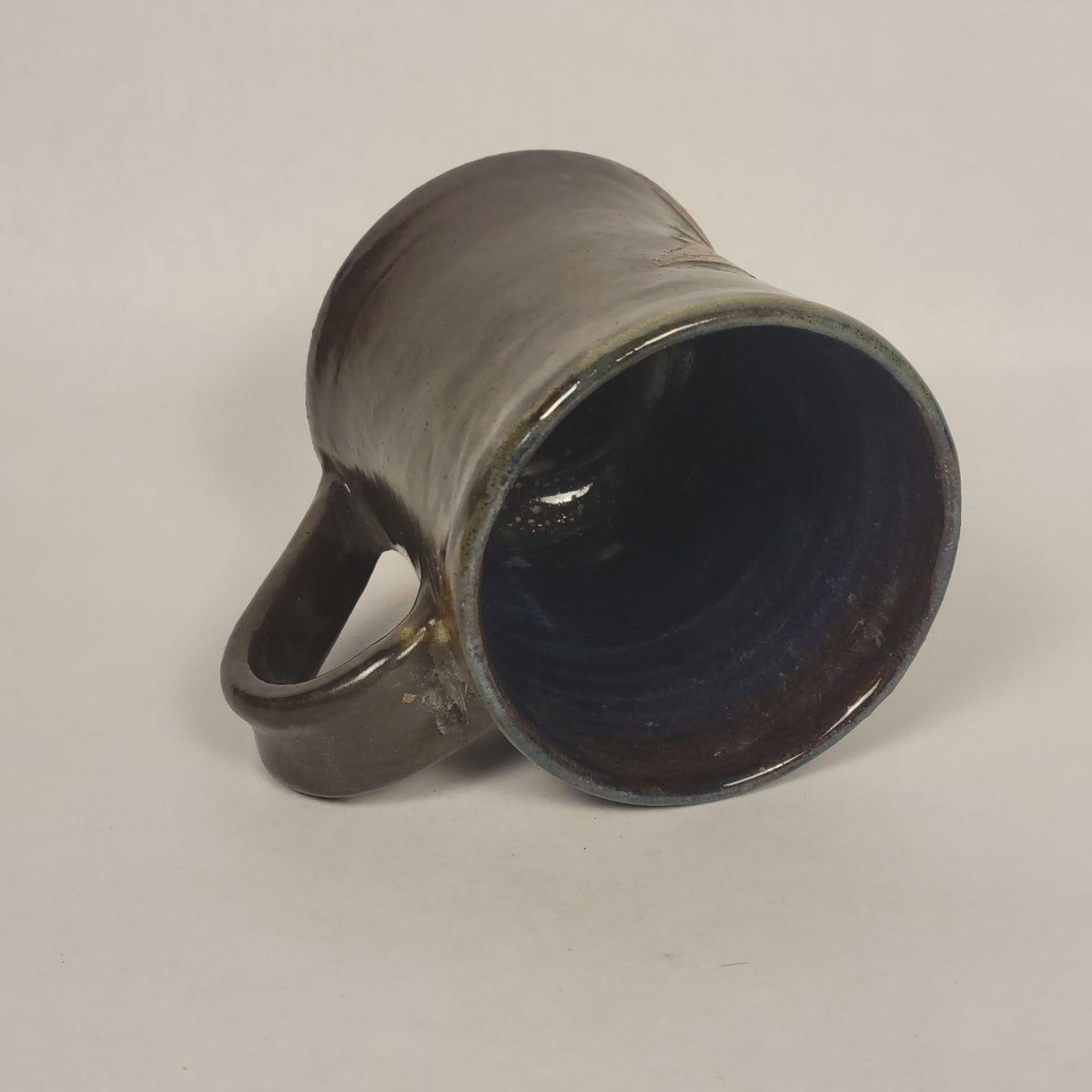 Brown with Stained Yellow Leaf Mug