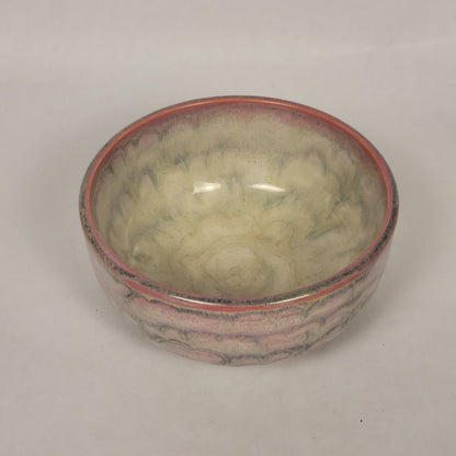 Pink, Cream, and Blue Bowl