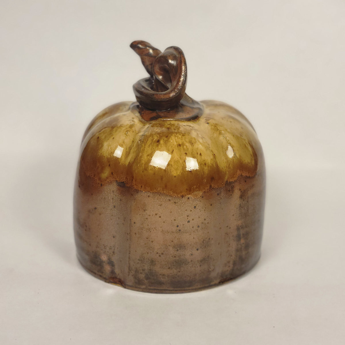 Brown Pumpkin Sculpture
