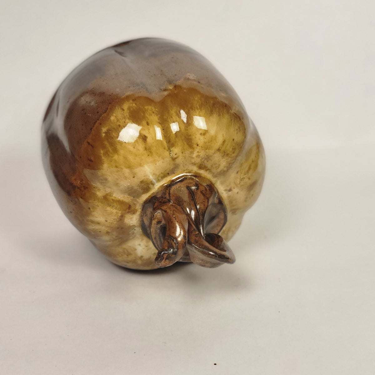 Brown Pumpkin Sculpture
