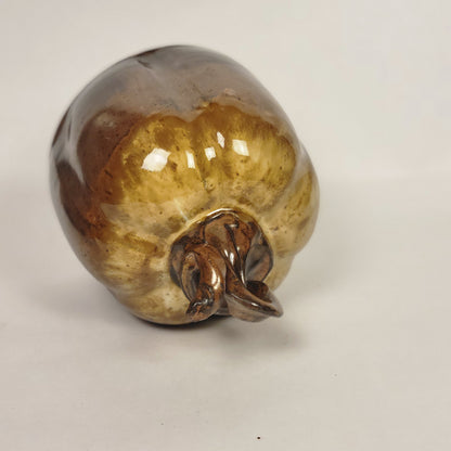 Brown Pumpkin Sculpture