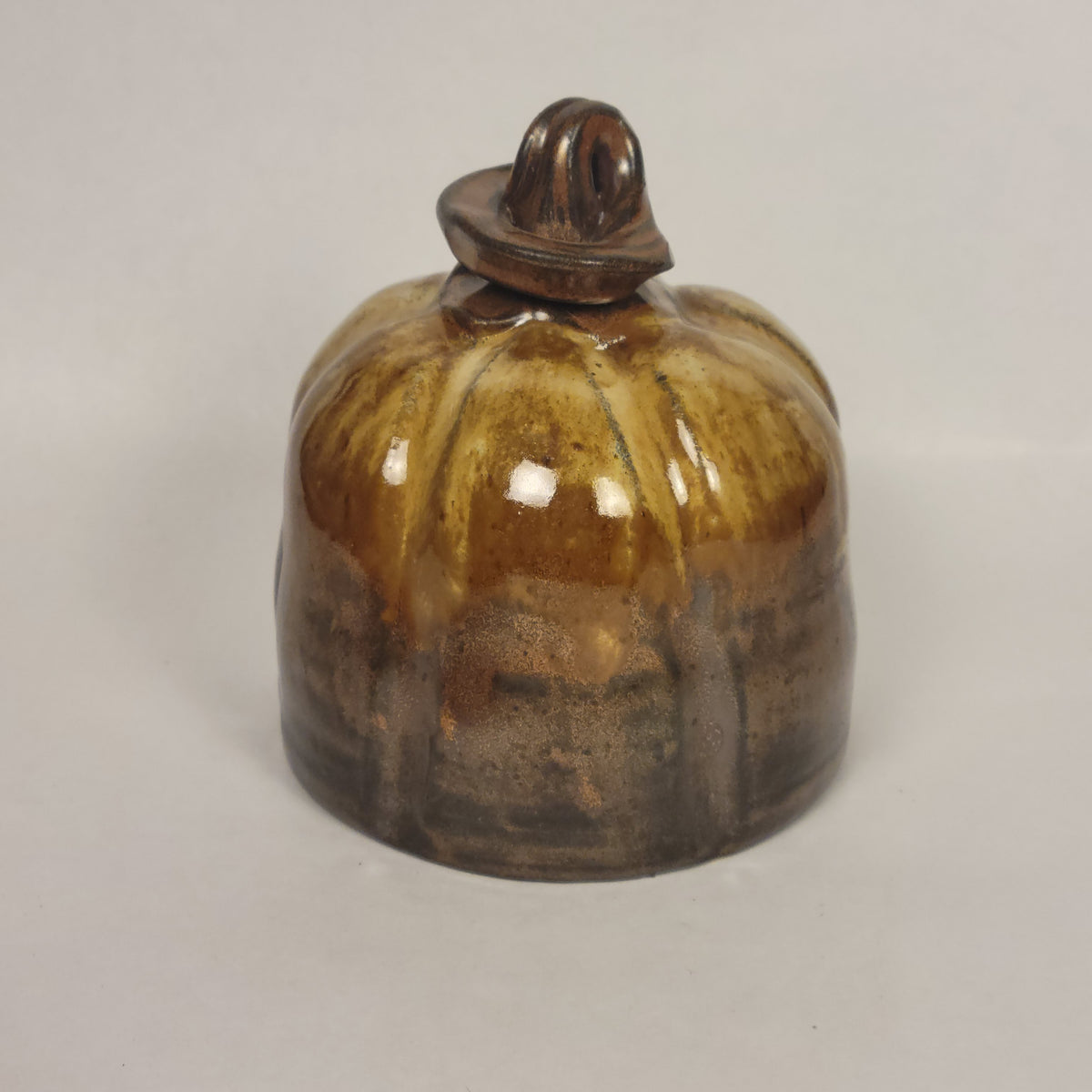 Brown Pumpkin Sculpture