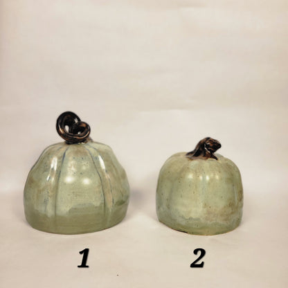 Sage Pumpkin Sculpture