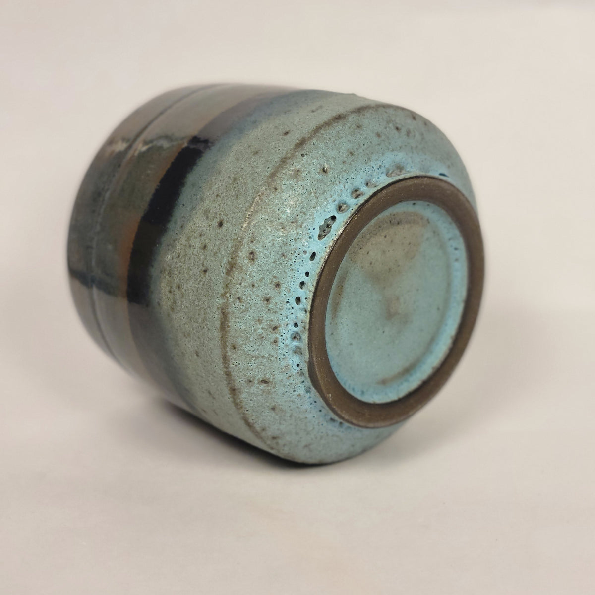 Blue and Black Pot