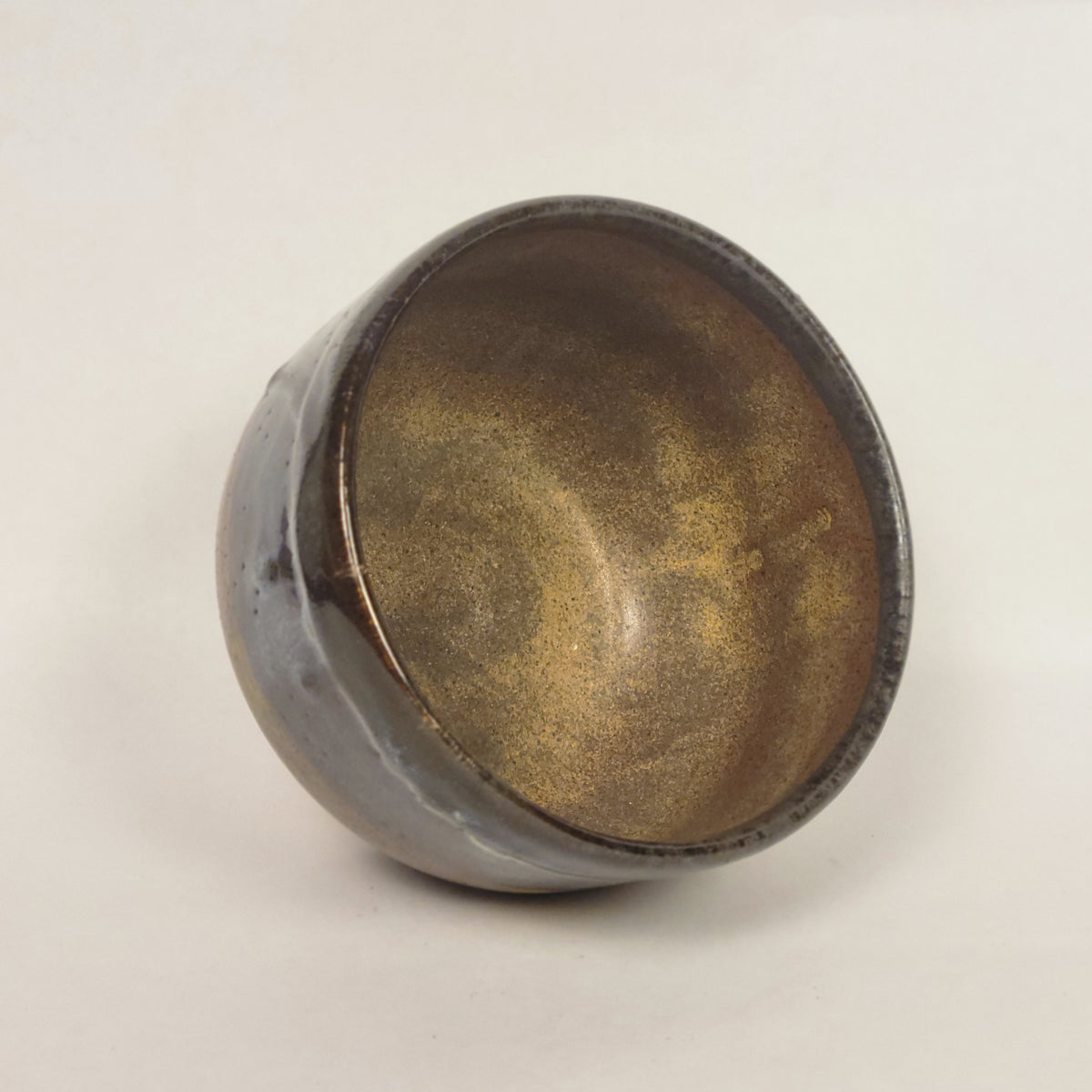 Blue Brown and Black Pot