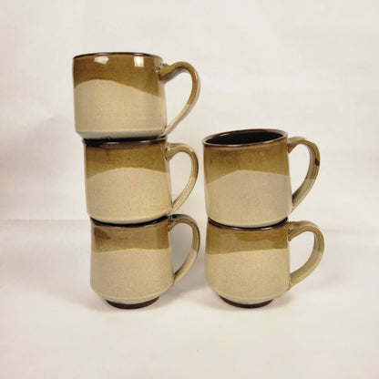 Tan Two-Toned Mugs