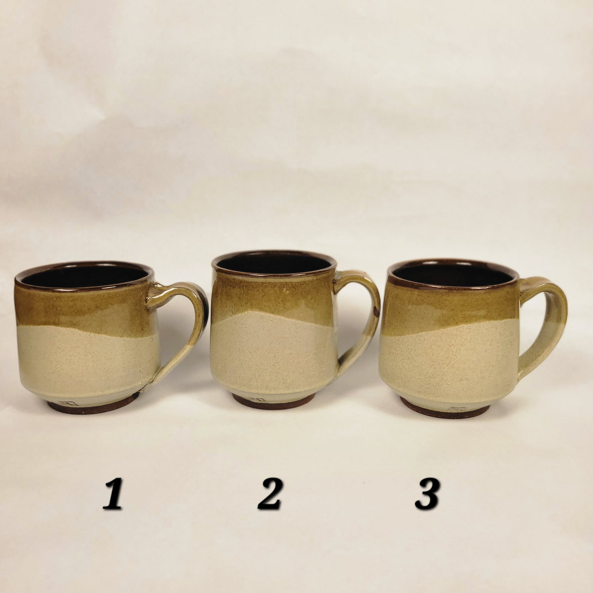 Tan Two-Toned Mugs