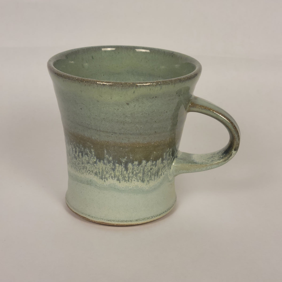 One Finger Blue and Sage Mug