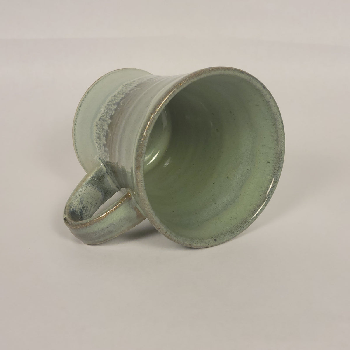 One Finger Blue and Sage Mug