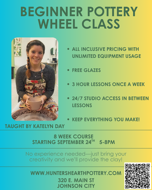 Beginner Pottery Wheel Throwing Class - Wednesday Evenings
