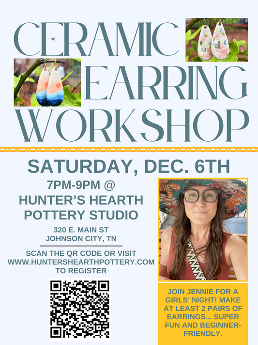 Earring Making Workshop - December 6th - 7pm-9pm