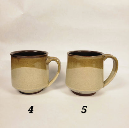 Tan Two-Toned Mugs